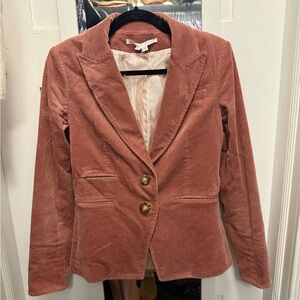 Veronica Beard Women's Corduroy Blazer - Dusty Rose VGUC